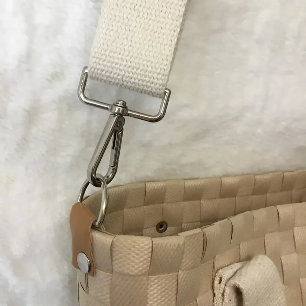 Beige Handwoven Crossbody Shoulder Bag - Picture 8 of 16